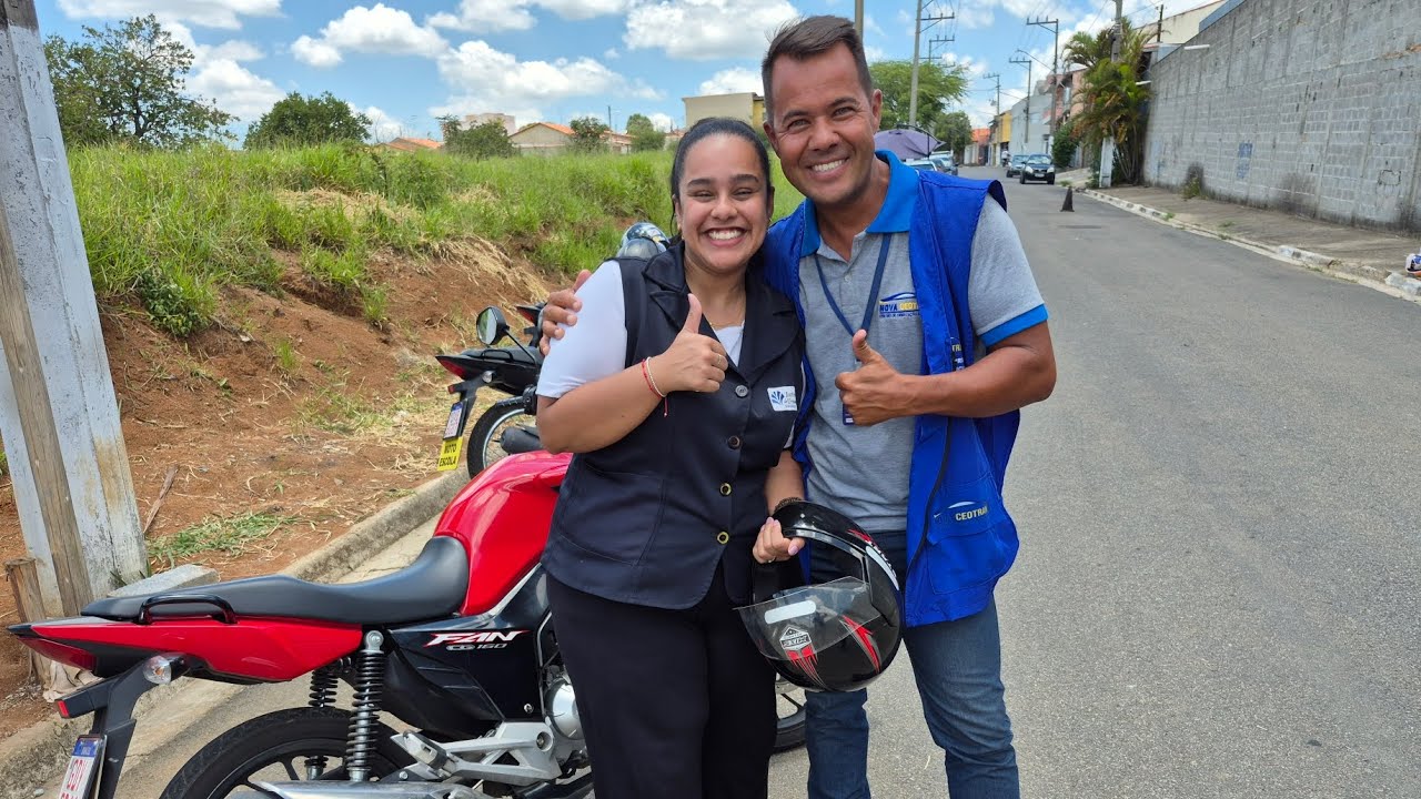 Vlog do dia do meu exame de moto....