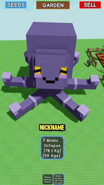 Giving 70 Kg Mimic Octopus 🐙 in Grow A Garden #growagarden #roblox