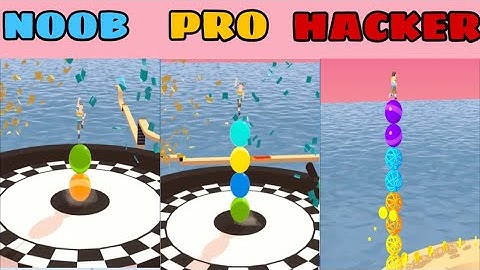 NOOB vs PRO vs HACKER in Stack Rider❤️ All Levels Gameplay, NEW Games iOS, Android