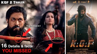 16 Hidden details you missed in KGF 2 trailer | Hindi | Must watch #kgf2 #kgfchapter2 #kgf #facts