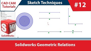 Solidworks: (English) DAY_12: Geometric relations #Solidworks #interface #CAD #introduction