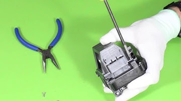 How to install the bare bulb into housing on EPSON ELPLP60