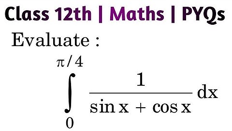 Int 0 to π/4 1/(sin x + cos x) dx | Evaluate: int(0)^(pi/4)(1)/(sin x + cos x)dx #definiteintegral