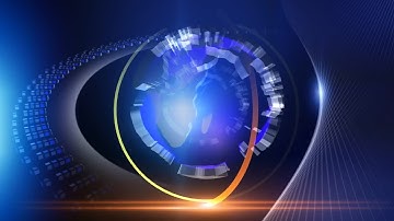 Blue Globe Loop Stock Motion Graphics