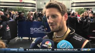 2015 Russia - Post-Qualifying: Romain Grosjean okay with starting in eighth