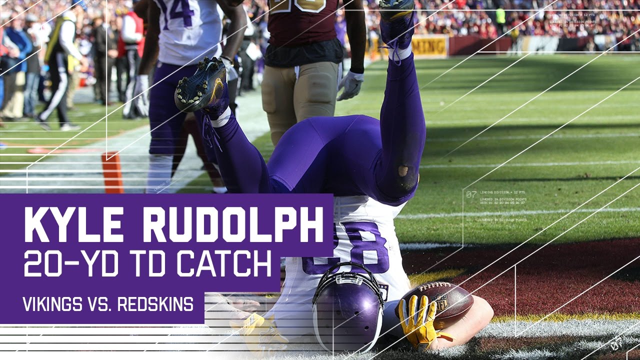Sam Bradford Hits Kyle Rudolph for a 20-Yard TD! | Vikings at Redskins | NFL