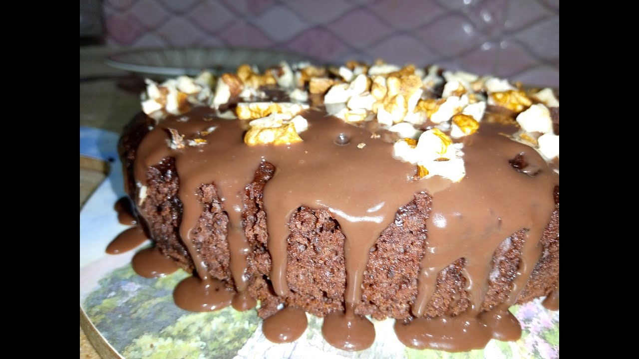 Chocolate Brownie Eggless & Without Oven Recipe Brownie Cake Easy