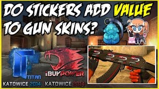 CS:GO DO STICKERS ADD VALUE TO GUN SKINS?!