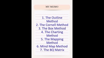 The 7 Most Effective Note taking Methods Most People Use #shorts