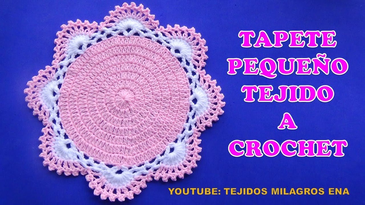 Cómo tejer Tapete redondo a crochet paso a paso fácil. 