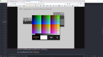 ZIM Bubbling: 89. Organizer and Panel - #HTML #Canvas #JavaScript, #CreateJS, #ZIMjs