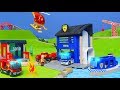BRIO Zug: Polizei + Feuerwehrmann Züge & Spielzeugautos für Kinder
