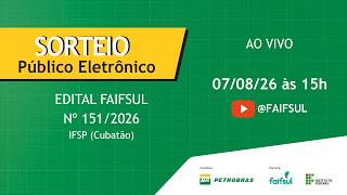 Sorteio Público - IFPE - Edital Nº 150/2026