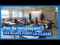Ref:YK5LSmw6-cU Pas d'enseignants rempla�ants, les �lus font la classe � marolles-les-braults