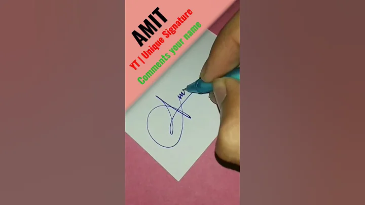 Amit name signature style | name signature style | english signature | #shorts #viral #shortvideo