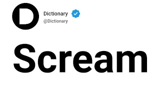 Scream Meaning In English
