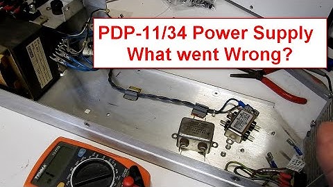 PDP-11/34 Power Supply -  What went wrong?