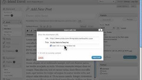 How to Edit External and Internal Linking Wordpress