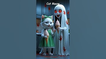 👻😹 Kitten Girl Encounters a Mysterious Ghost While Home Alone