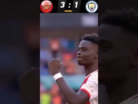 FA Community Shield Final 2023 Arsenal F.C Vs Manchester City F.C.(4⚽1) Full Penalty Shoot out