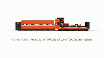 Real Zero Tailing | DNE Laser (Member of Bystronic) 4-Chucks Professional Laser Tube Cutting Machine