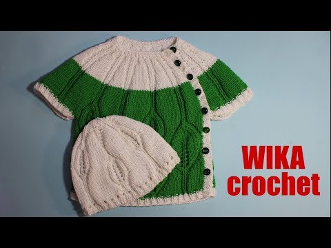 How to knitting baby sweater for beginners 2\2 part KNITTING TUTORIAL Very easy knitting