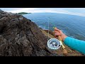 Fly Fishing Under 238&#39; FOOT Cliffs!! | Acadia National Park