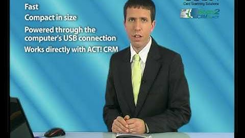 Scan2CRM Busines card scanner and reader  for ACT!