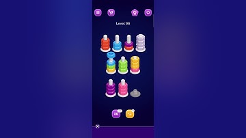 Nut Sort Level 96 Walkthrough | Nuts — Color Sort 96 solution