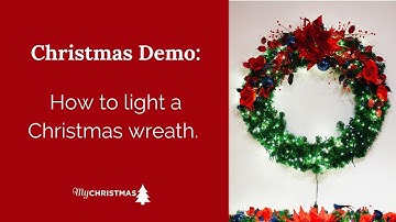 How to Light a Christmas Wreath