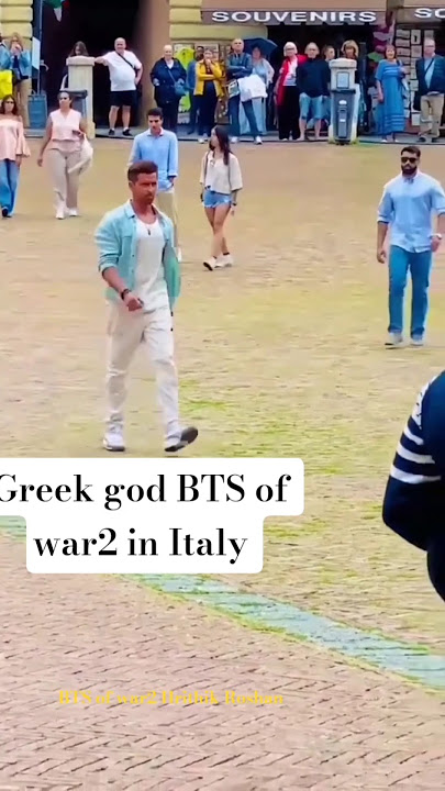 BTS of war2 movie shooting in Italy Hrithik Roshan #bollywood #war2 #war #love