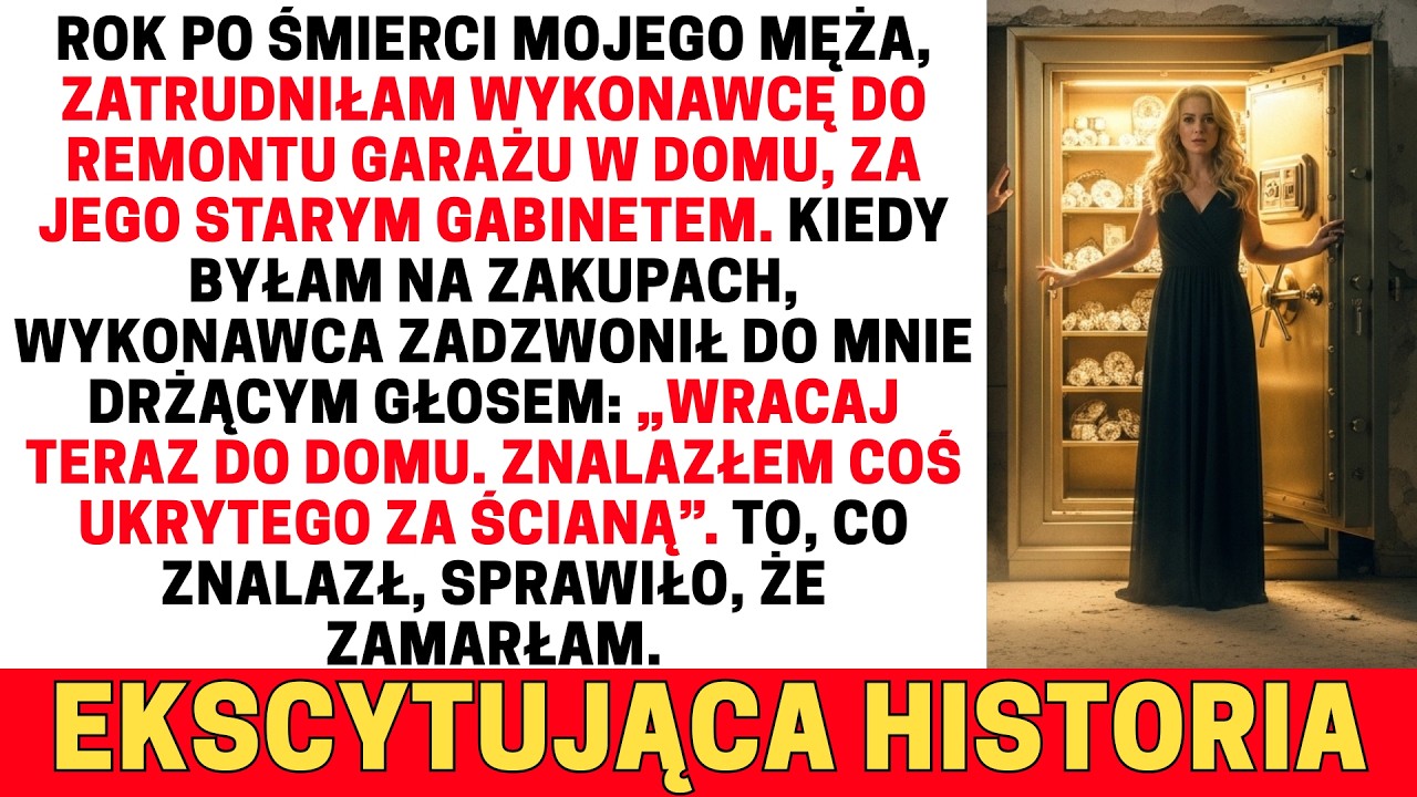 Mój zmarły mąż ukrywał tajemnicę za ścianą swojego starego gabinetu