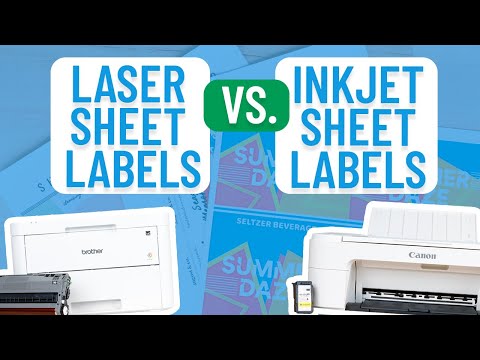 Video: Kan du använda en laserskrivare för bläckstråleetiketter?