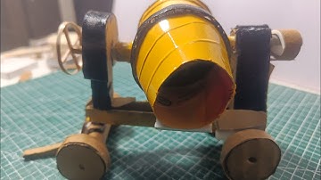 Cardboard to Concrete Mixer – Amazing DIY Engineering Project