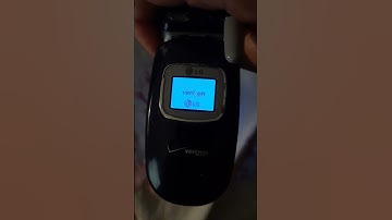 LG VX3400 startup and shutdown from outer display