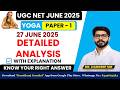 Detailed Analysis UGC-NET Paper 1 (YOGA) | 27 JUNE 2025 | Dr. Hardeep Sir @KrantikunjGurukul