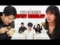 WHO IS THE LIAR? Boy vs Girl Try to Guess Who's Eating Real Spicy Noodle!