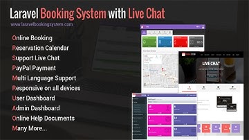 Laravel Booking System with Live Chat Appointment Booking Calendar