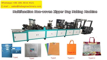 Multi-function Non-woven Zipper Bag Making Machine