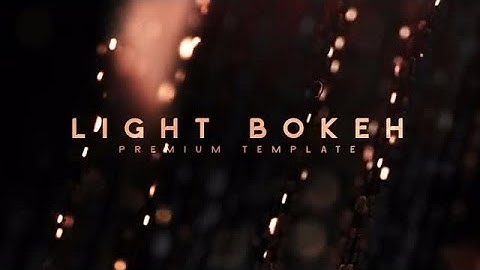 Light Bokeh After Effects Templates