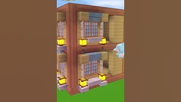 Aesthetic Survival Three House | Mini World Block Art speed build #shorts #youtubeshorts