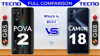 Tecno Pova 2 vs Tecno Camon 18 Full Comparison | Which is Best