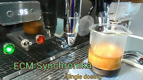 ECM Synchronika in black and gunmetal with Profitec Pro-T64 - Single dosing with low retention