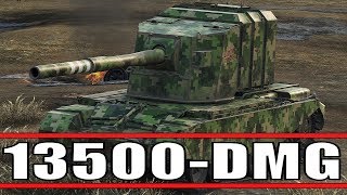 БЕСПОЩАДНАЯ БАБАХА ПЛАВИТ ВСЕХ ДАМАГА 13500! ПТ-САУ FV4005 Stage II World of Tanks лучший бой