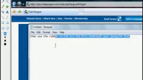 How To Make a Club Penguin Background Using Paint!