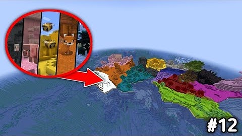 Gw Membuat Pulau Berisi Semua Warna Di MINECRAFT SURVIVAL
