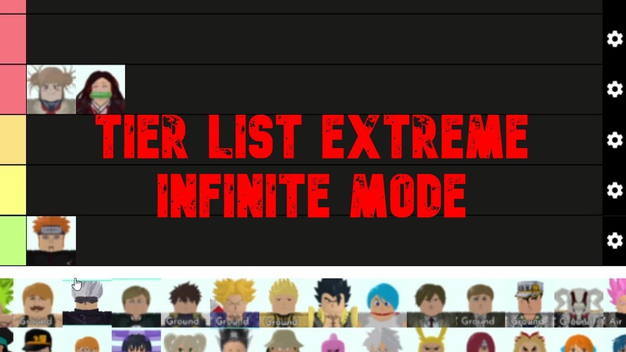 TIER LIST EXTREME INFINITE MODE NO ALL STAR TOWER DEFENSE (SOLO WAVE 40) 