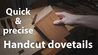 A simple jig for precise dovetails using hand tools