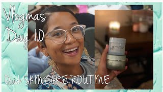 QUICK SKIN CARE ROUTINE| VLOGMAS DAY 10 | STRAIGHT OUT THE FRIDGE