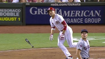 CLE@CIN: Votto hammers a solo home run to center